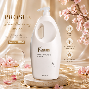 [Mua 3 tặng 1] Can Dầu gội siêu mượt  Hương nâu lùn Prosee 2000ml PS17/B – Dưỡng ẩm, phục hồi & làm dịu tóc khô xơ