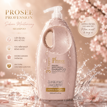 [Mua 3 tặng1] Can Dầu gội Prosee tím PS16/B 2000ml – Dưỡng tóc mềm mượt, phục hồi hư tổn