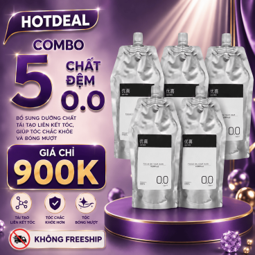 [Không Freeship] Combo 5 Túi Chất đệm 0.0 – Bổ sung dưỡng chất tái tạo liên kết tóc, giúp tóc chắc khỏe và bóng mượt