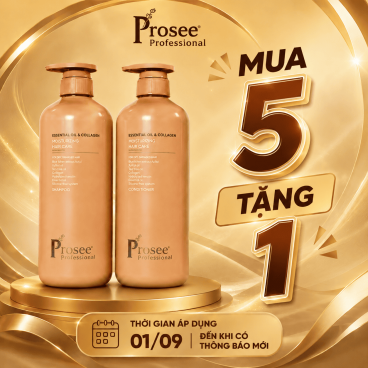 [Mua 5 tặng 1] Cặp Dầu gội xả Prosee Nâu PS6/PC6 780ml – Dưỡng ẩm, phục hồi & làm dịu tóc khô xơ