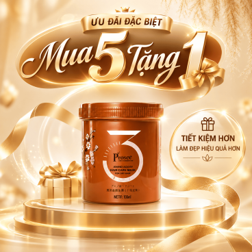 [Mua 5 tặng 1] Hộp hấp phục hồi Prosee PT1 830ml - Amino Honey Sakura Moisture Hair Mask